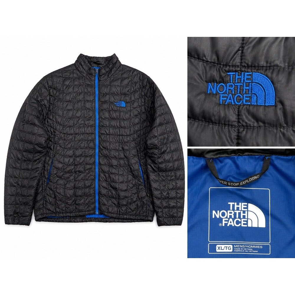 The North Face Puffer Jacket Men's XL/TG Black Blue